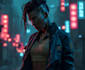 design cyberpunk character, original character design