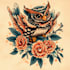 create  old school style tattoo design