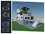 do 2d floor plan and 3d house design in autocad