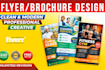 create creative party flyer, cooperate flyer, food flyer