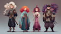 create professional character design illustration