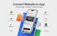 convert website to app, ios app and android app, mobile app development, webview