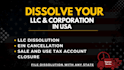 dissolve USA llc, file articles of dissolution and cancel ein