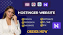 design hostinger website, wordpress website design, hostinger website design
