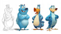 create cartoon character design mascot