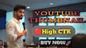 design high CTR youtube thumbnail for your channel