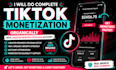 do complete tiktok monetization organically with creator rewards program account