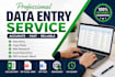do data entry, pdf to excel, pdf to word data entry