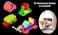 make 3d mechanical models in autocad