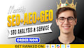rank monthly website GEO, SEO and off page backlink
