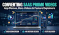 create engaging saas promo video, app demo and website hero video