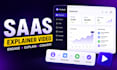 create animated saas explainer video and ui ux app promo