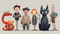 draw cartoon illustrations and characters
