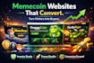 build crypto or memecoin websites that turn visitors into investors
