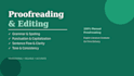 proofread and edit your document for grammar and clarity