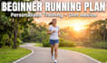create beginner running training plan and diet advice