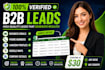 provide verified b2b leads with emails for cold email outreach