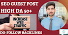 do high da SEO guest post on premium websites