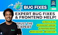 resolve react js and next js issues fast 1 day delivery