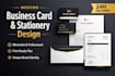 design custom business card, letterhead, invoice, and envelope