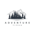 create modern hiking, camping and mountain logo design