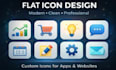 design minimal flat icons