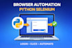 automate browser tasks using python selenium bots