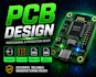 design professional pcb with schematic, bom and gerber files