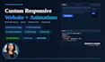 design and develop a responsive website with animations
