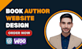 build modern book author website or ebook author website