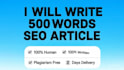 write a 500 words SEO artical or blog post