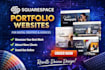 create squarespace portfolio website for digital creativities and agencies