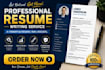 write professional ats resume and cover letter