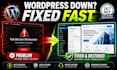 fix wordpress critical error, 500 error or white screen fast