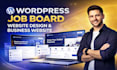 wordpress job board website design and business website redesign