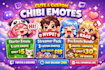 draw chibi emotes, twitch emotes, animated emotes and badges