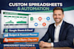 create a custom budget planned, income and expense sheet