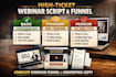 develop script writing webinar script webinar funnel  ppt presentation webinar