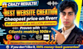 create the cheapest website on fiverr