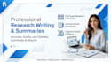 write research articles and professional summaries