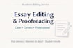 professionally write, edit and proofread your essay or assignment
