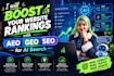 do ai SEO, GEO and aeo to rank your website in chatgpt and google ai