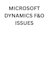 help with microsoft dynamics 365 finance issues
