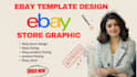 design custom ebay template listing, responsive ebay store design