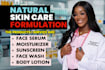 develop cosmetics formulas for creams, serums and face wash products development
