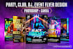 make food flyer design and party flyer design
