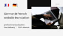 localize your website into german and french