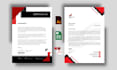 create modern and clean letterhead design