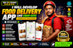 develop complete food delivery app like uber eats