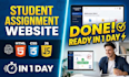 do web development assignments using html css js